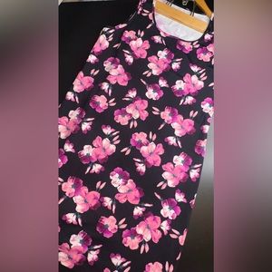 Lands End | Floral Print Athleisure Material Dress Size Medium NWOT